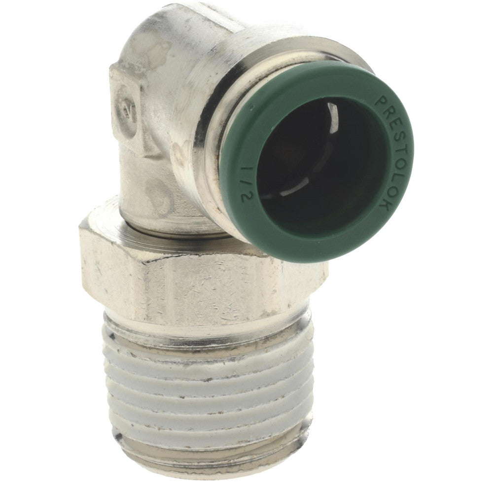 Parker W169PLP-8-8 Push-To-Connect Tube to Male & Tube to Male NPT Tube Fitting 90 &deg Male Elbow, 1/2" Thread, 1/2" OD