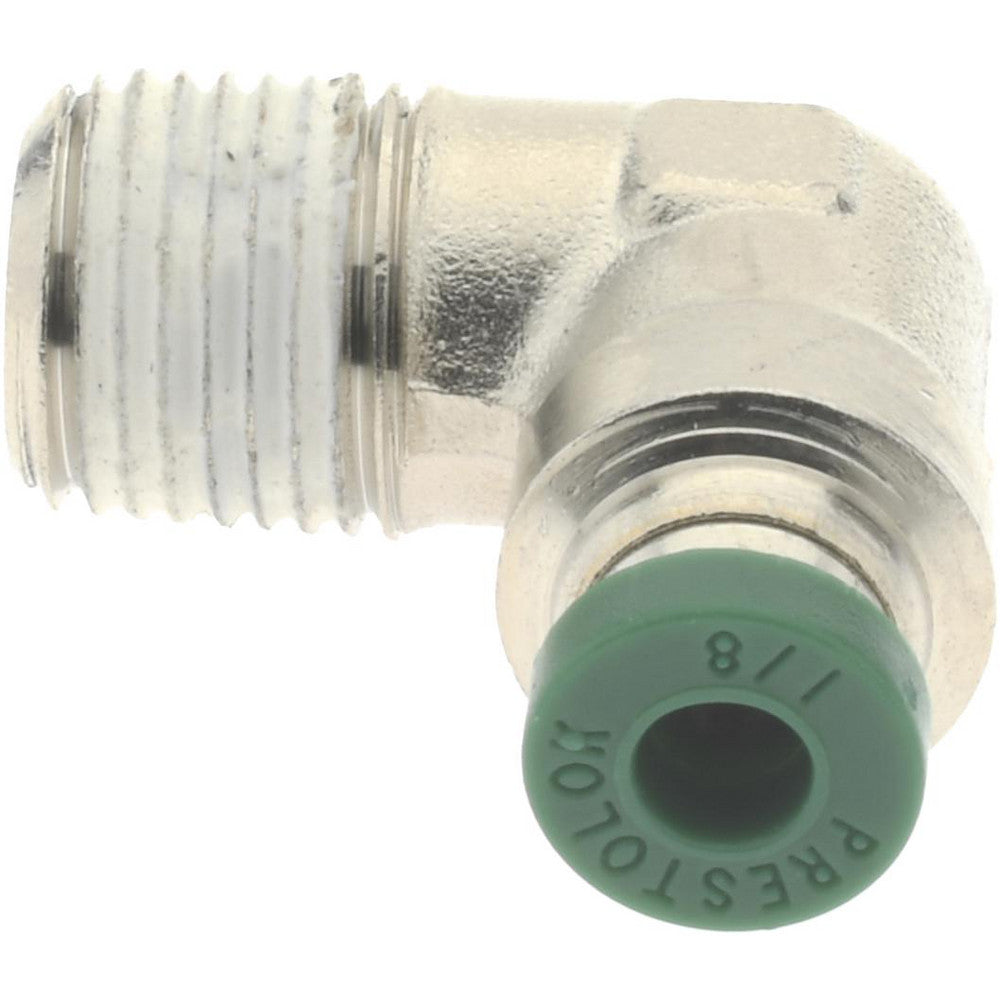 Parker W169PLPNS-2-2 Push-To-Connect Tube to Male & Tube to Male NPT Tube Fitting 90 &deg Male Elbow, 1/8" Thread, 1/8" OD