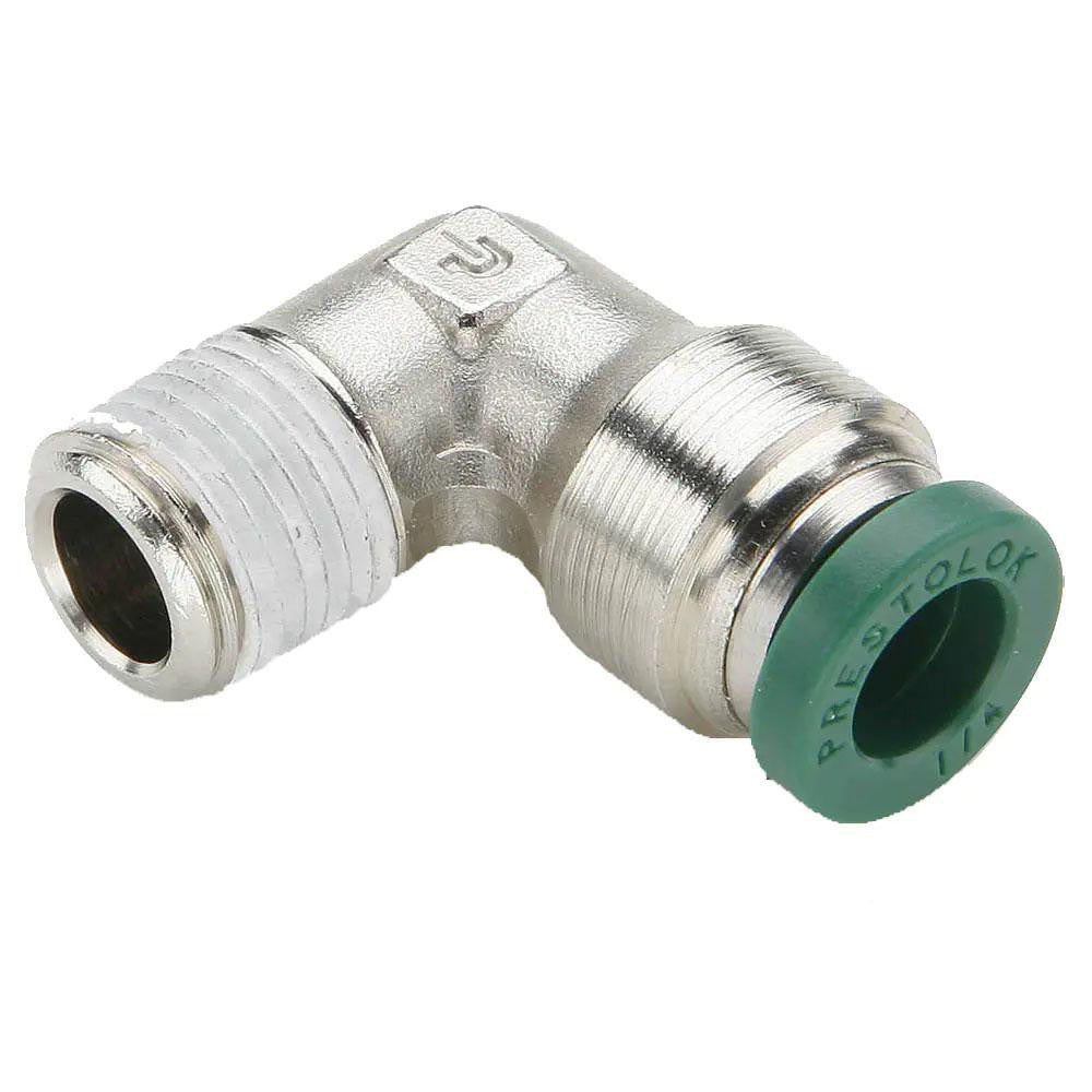 Parker W169PLPNS-5-4 Push-To-Connect Tube to Male & Tube to Male NPT Tube Fitting 90 &deg Male Elbow, 1/4" Thread, 5/16" OD