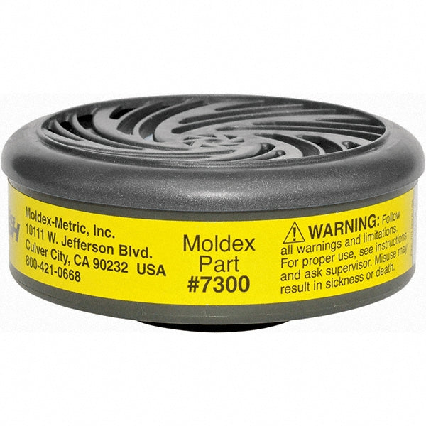 Moldex 7300 Respirator Cartridge Acid Gas & Organic Vapor, Agriculture, Dry Cleaning, Electroplating, Laboratories, Manufacturing, Ship & Boat Building