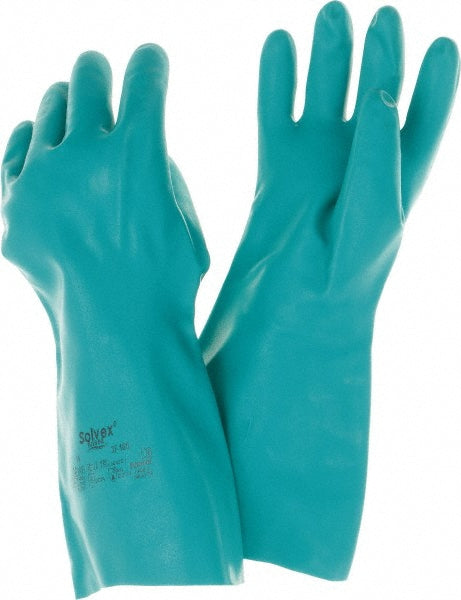 Ansell 117211 Series 37-165 Chemical Resistant Gloves  22.00 Thick,  Nitrile,  Nitrile,  Unsupported,