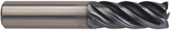 Kennametal 4048732 Square End Mill 5/8'' Dia, 1-1/4'' LOC, 5/8'' Shank Dia, 3-1/2'' OAL, 5 Flutes, Solid Carbide