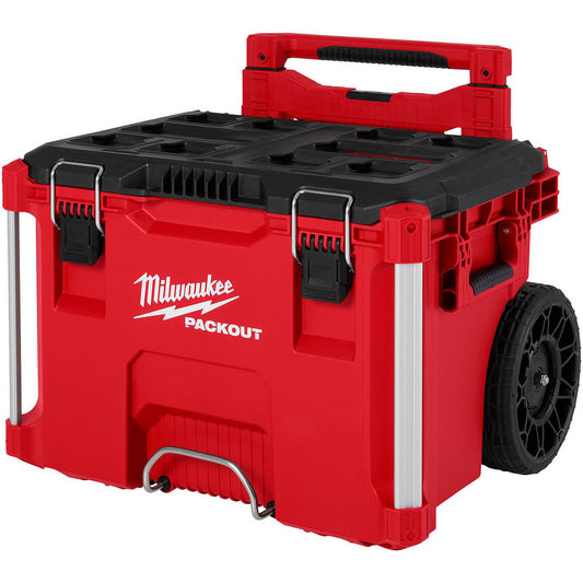 Milwaukee Tool 48-22-8427 Tool Boxes, Cases & Chests Type Tool Box  Locking Mechanism Draw Bolt Latch  Color Red Black  Material Polypropylene  Material Family Polyethylene  Handle Type Extendable