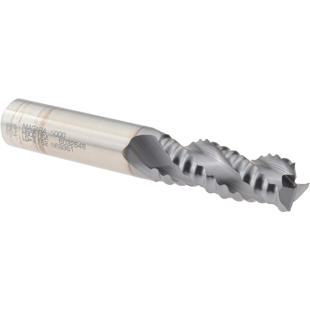 Seco 17013550 Roughing End Mill 1/2" Dia, 3 Flutes, Single End, Cobalt