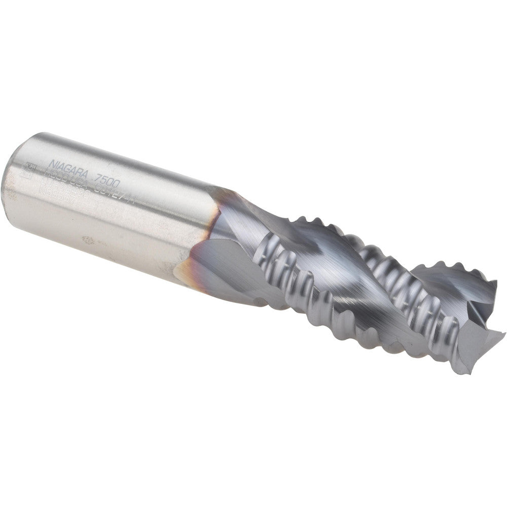 Seco 17013556 Roughing End Mill 3/4" Dia, 3 Flutes, Single End, Cobalt