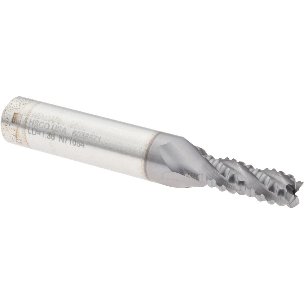 Seco 17014068 Roughing End Mill 1/4" Dia, 4 Flutes, Single End, Cobalt