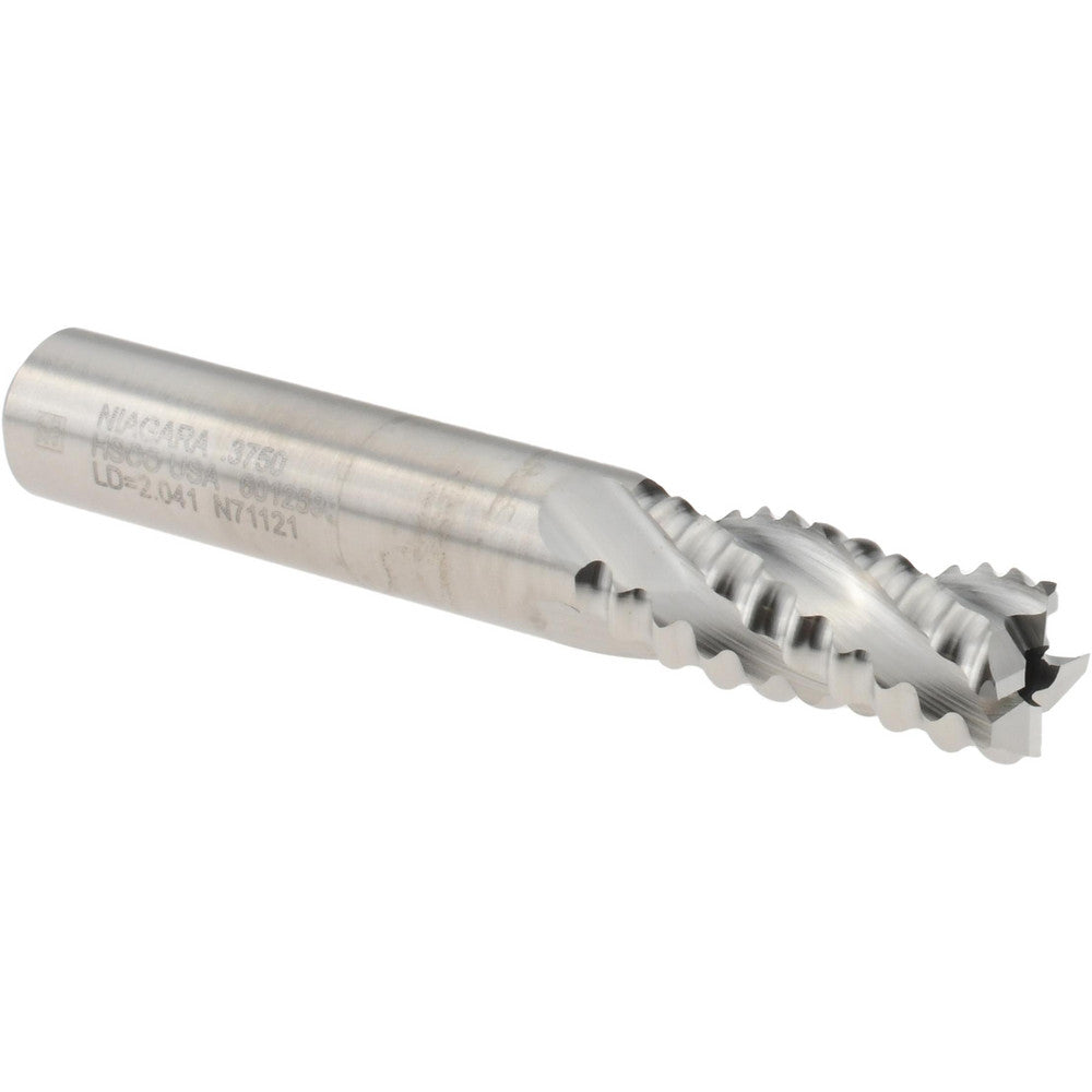 Seco 17014077 Roughing End Mill 3/8" Dia, 4 Flutes, Single End, Cobalt