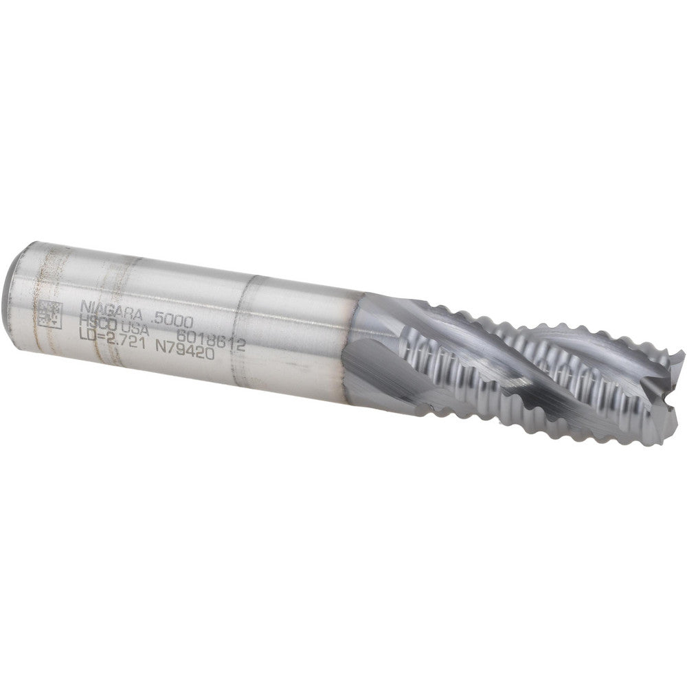 Seco 17015176 Roughing End Mill 1/2" Dia, 4 Flutes, Single End, Cobalt