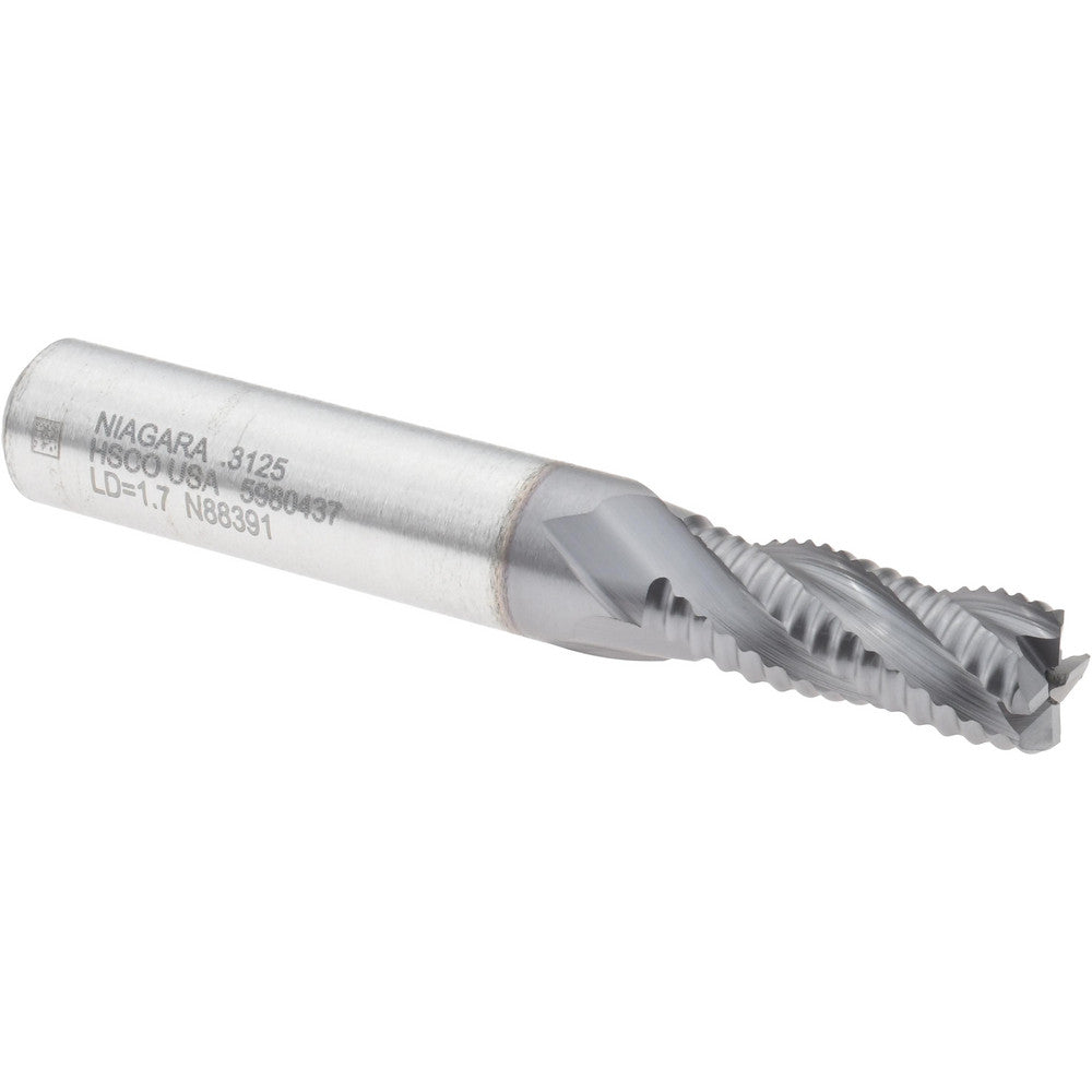 Seco 17016190 Roughing End Mill 5/16" Dia, 4 Flutes, Single End, Cobalt
