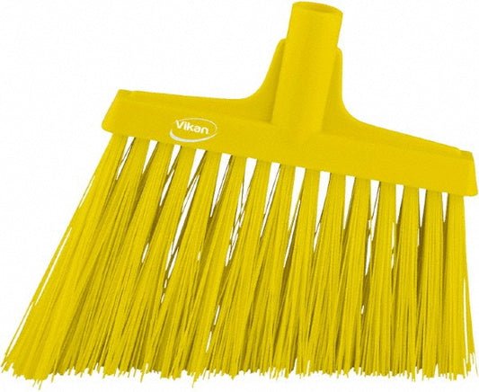 Vikan 29146 Broom, Angle Cut, 11.4" Extra stiff, Yellow