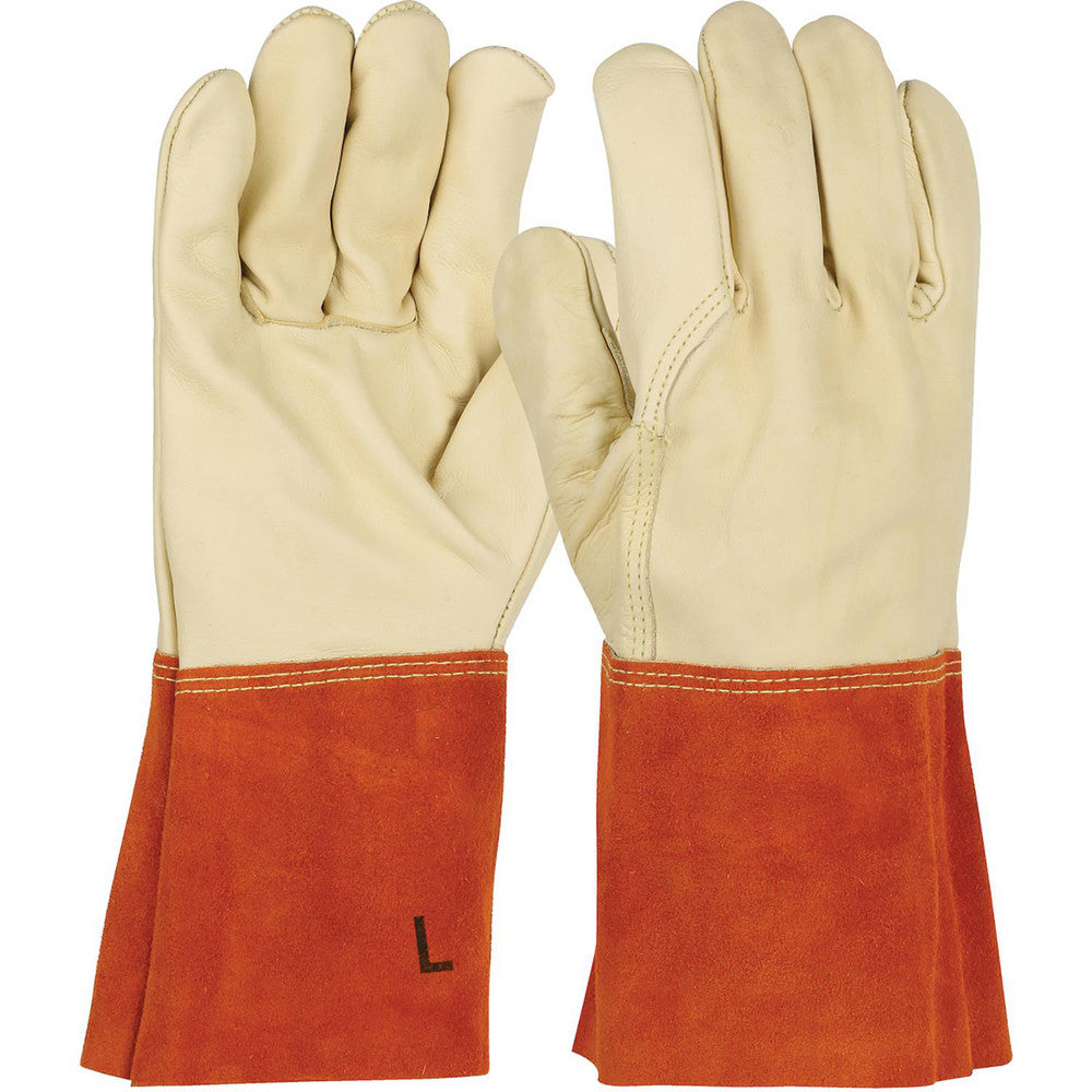 PIP 6000/M Welding Gloves Ironcat 6000, Size Medium, Uncoated-Coated, Pair, for MIG Welding