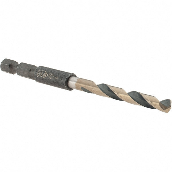 Rocky Mountain Twist Corporati 95008910 Mechanics Drill Bit 7/32" Dia, 135 &deg Point, High Speed Steel, Hex Shank