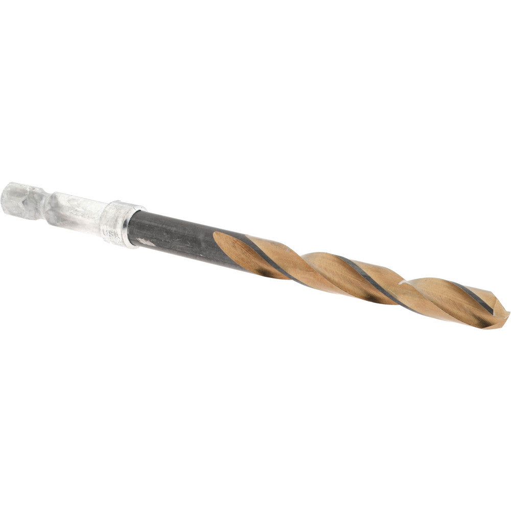 Rocky Mountain Twist Corporati 95008912 Mechanics Drill Bit 1/4" Dia, 135 &deg Point, High Speed Steel, Hex Shank