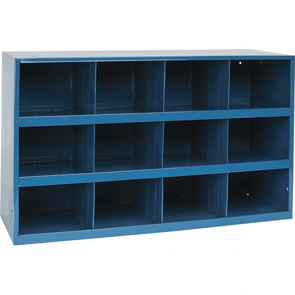 Durham 335-04-CLASSC Bin Shelving Bin Shelving Type Bin Shelving Unit with Openings  Bin Material Steel  Bin Size (WxDxH) 35-1/4 x 12-1/2 x 21  Number Of Bins 12  