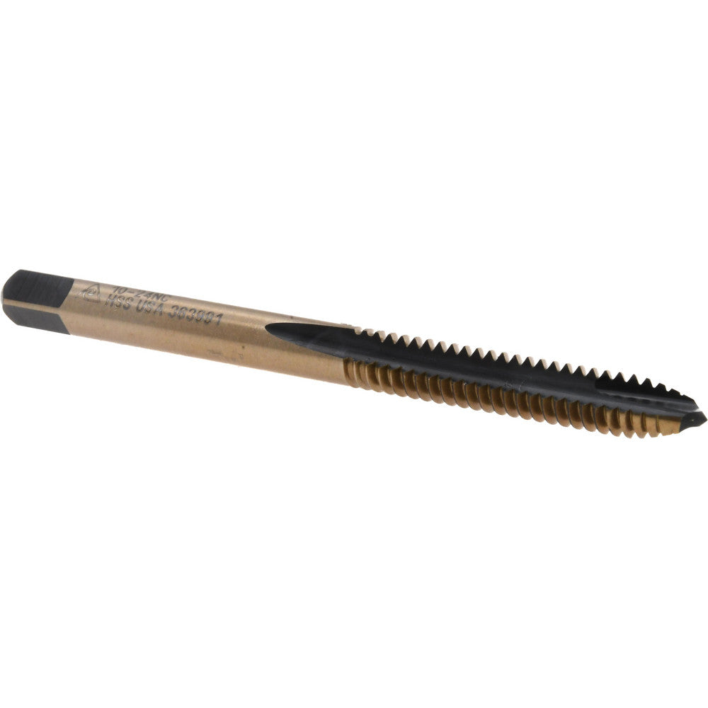 Morse Cutting Tool - Berkshire BDNA-20616 Spiral Point Tap #10-24 UNC, 2 Flutes, Plug Chamfer, HSS, Bright/Uncoated Coated