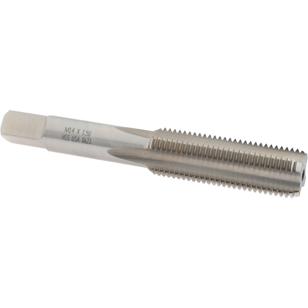 Norseman Drill & Tool 19531 Straight Flute Tap M14x1.5 Metric Fine, 4 Flute, Bottoming Chamfer, High-Speed Steel, Bright/Uncoated Finish