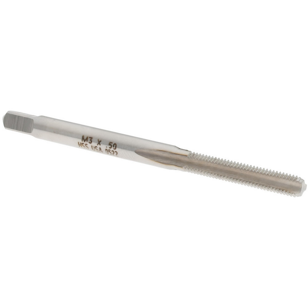 Norseman Drill & Tool 19201 Straight Flute Tap M8x1.25 Metric Coarse, 4 Flute, Bottoming Chamfer, High-Speed Steel, Bright/Uncoated Finish