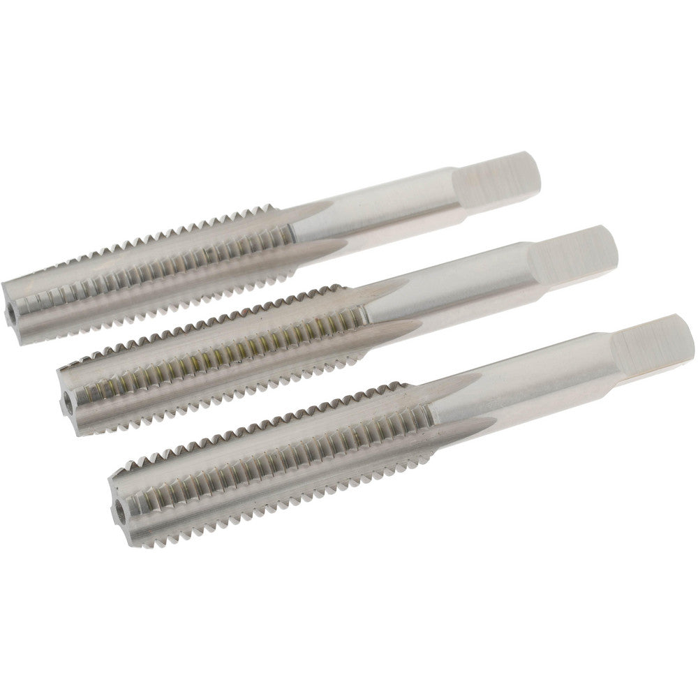 Norseman Drill & Tool 19101 Tap Set M12 x 1.75, 4 Flute, Bottoming Plug & Taper, High Speed Steel, Bright Finish