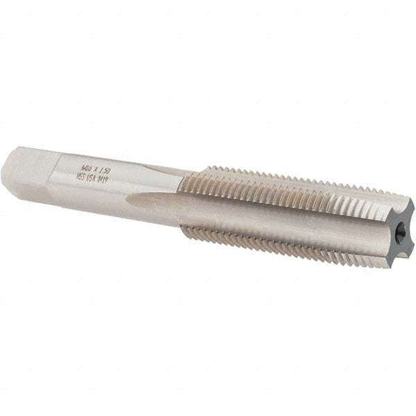 Norseman Drill & Tool 19611 Straight Flute Tap M16x1.5 Metric Fine, 4 Flute, Taper Chamfer, High-Speed Steel, Bright/Uncoated Finish