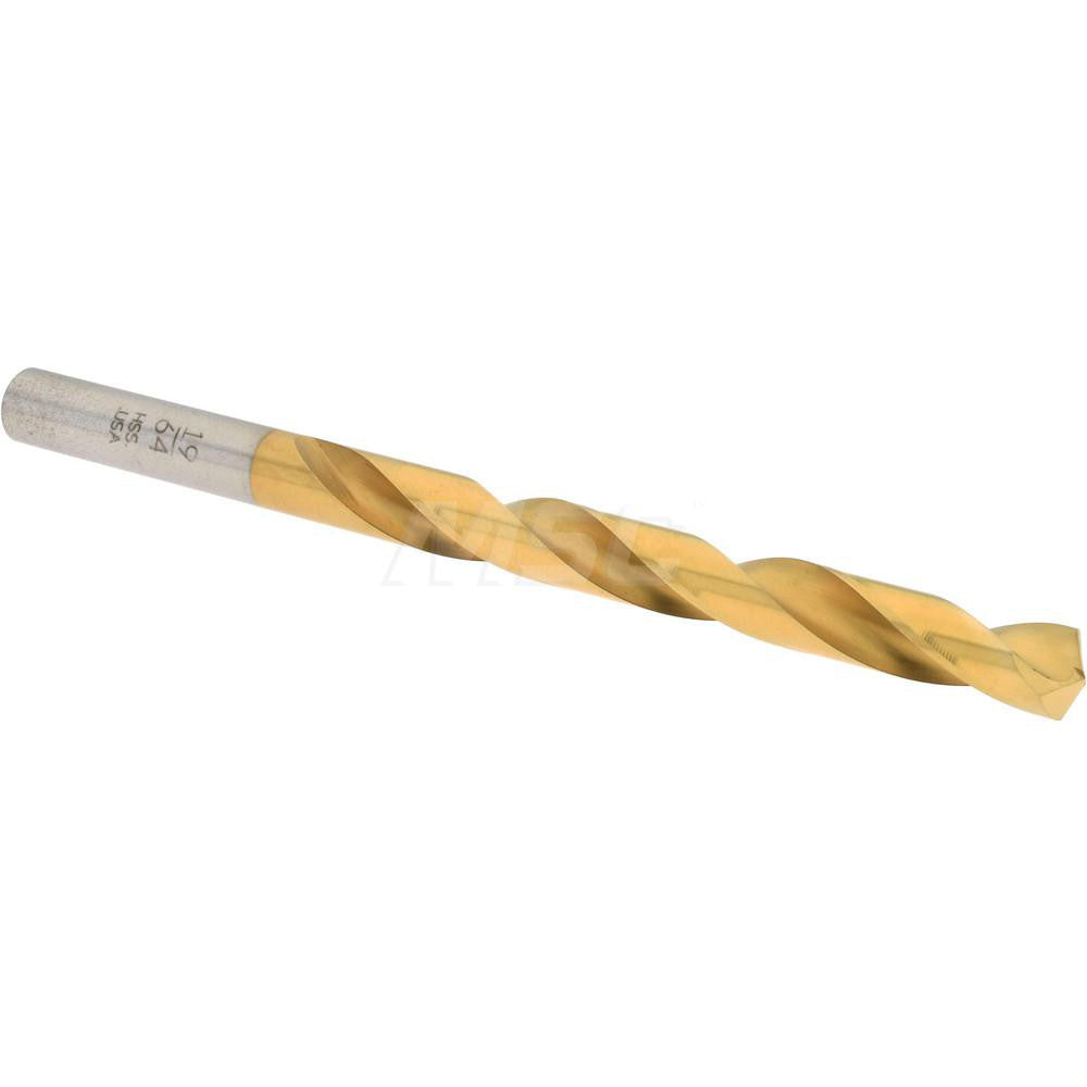 Norseman Drill & Tool 97740 Jobber Length Drill Bit 19/64" (0.2969) Dia, 135 deg, HSS