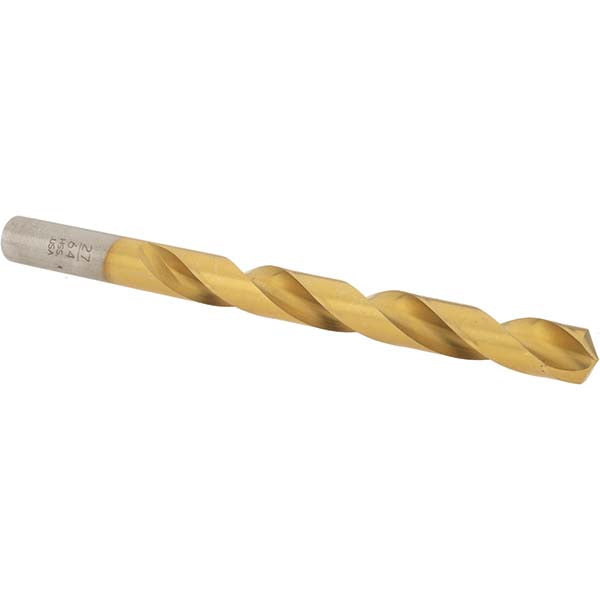 Norseman Drill & Tool 97660 Jobber Length Drill Bit 27/64" (0.4219) Dia, 135 deg, HSS