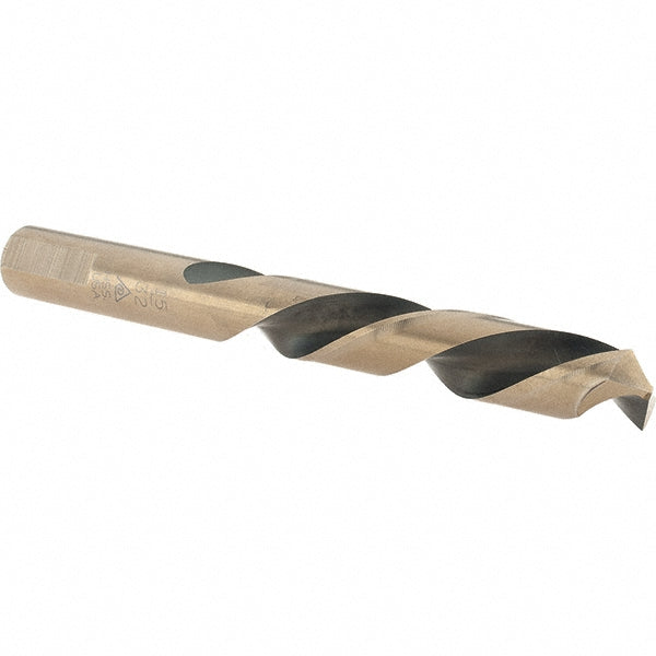 Norseman Drill & Tool 93062 Mechanics Drill Bit 15/32" Dia, 135 &deg Point, High Speed Steel, Weldon Shank, Split Point