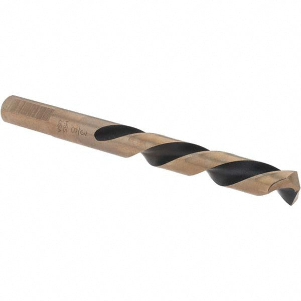 Norseman Drill & Tool 93002 Mechanics Drill Bit 3/8" Dia, 135 &deg Point, High Speed Steel, Weldon Shank, Split Point