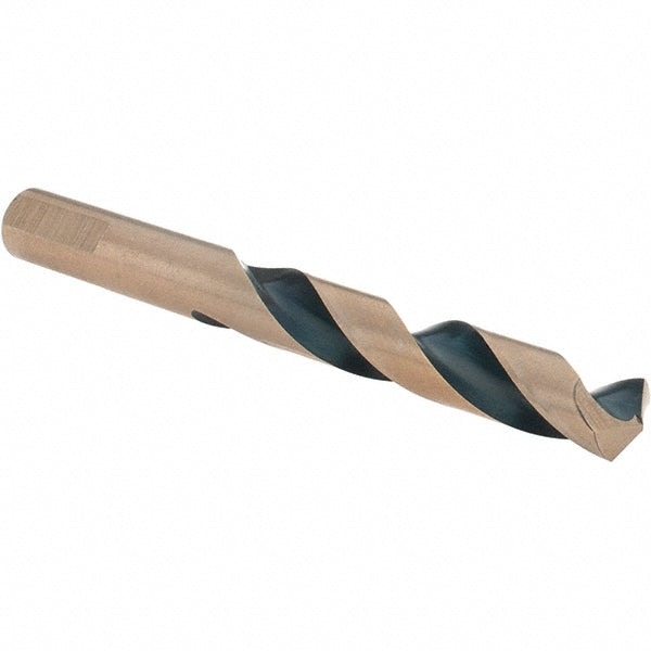 Barnes Distribution D20926-1 Mechanics Drill Bit 15/32" Dia, 135 &deg Point, High Speed Steel, Weldon Shank, Split Point