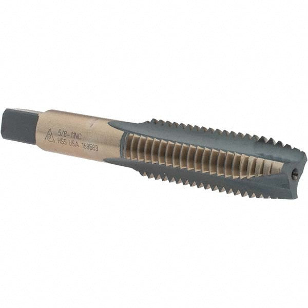 Morse Cutting Tool - Berkshire BDNA-20346 Spiral Point Tap 5/8-11, UNC, 3 Flutes, Plug, High Speed Steel, Bright Finish