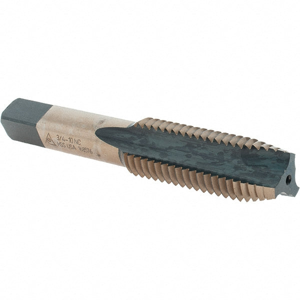 Morse Cutting Tool - Berkshire BDNA-20348 Spiral Point Tap 3/4-10, UNC, 3 Flutes, Plug, High Speed Steel, Bright Finish