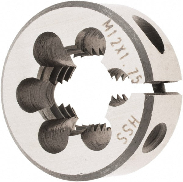Value Collection 20491 Round Die M12x1.75, 1" OD, High Speed Steel