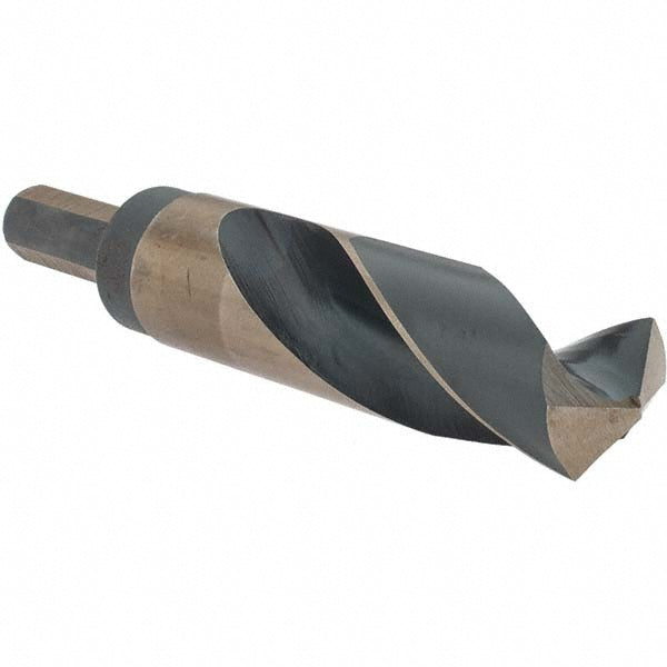 Rocky Mountain Twist Co. 95008757 Mechanics Drill Bit 61/64" Dia, 135 &deg Point, High Speed Steel, Weldon Shank, Split Point