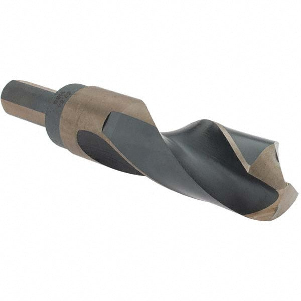 Rocky Mountain Twist Corporati 95008753 Mechanics Drill Bit 57/64" Dia, 135 &deg Point, High Speed Steel, Weldon Shank, Split Point