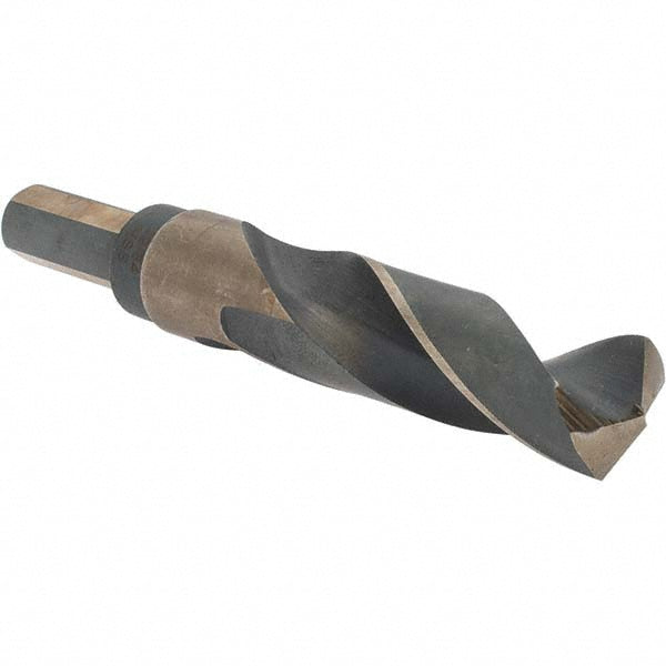 Rocky Mountain Twist Co. 95008745 Mechanics Drill Bit 49/64" Dia, 135 &deg Point, High Speed Steel, Weldon Shank, Split Point