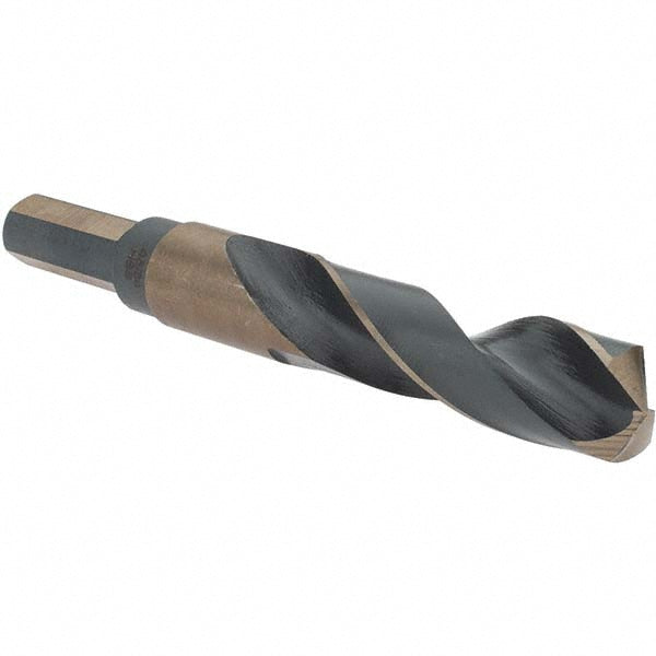 Rocky Mountain Twist Corporati 95008741 Mechanics Drill Bit 45/64" Dia, 135 &deg Point, High Speed Steel, Weldon Shank, Split Point