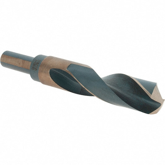 Barnes Distribution 20961 Mechanics Drill Bit 13/16" Dia, 135 &deg Point, High Speed Steel, Weldon Shank, Split Point