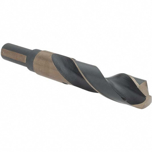Barnes Distribution 20956 Mechanics Drill Bit 11/16" Dia, 135 &deg Point, High Speed Steel, Weldon Shank, Split Point
