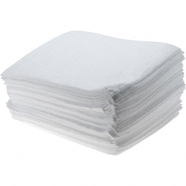 Brady SPC Sorbents OILHWPAD Sorbent Pad Oil Only Use, 15" Wide, 18" Long, 19.45 gal, White