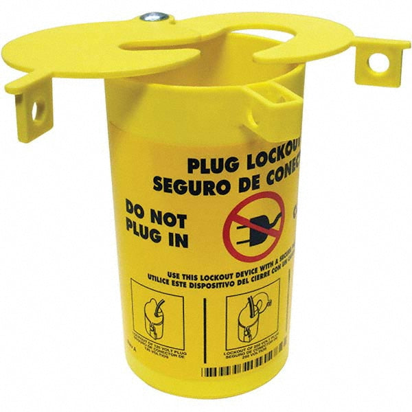 Brady 45842 Plug Lockout 1 Padlock, Plastic, 1/4" Max Cord Dia