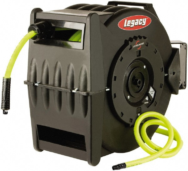 Legacy L8306FZ Hose Reel with Hose 3/8" ID Hose x 75', Spring Retractable