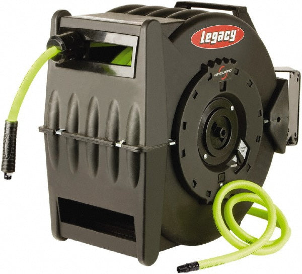 Legacy L8305FZ Hose Reel with Hose 3/8" ID Hose x 50', Spring Retractable