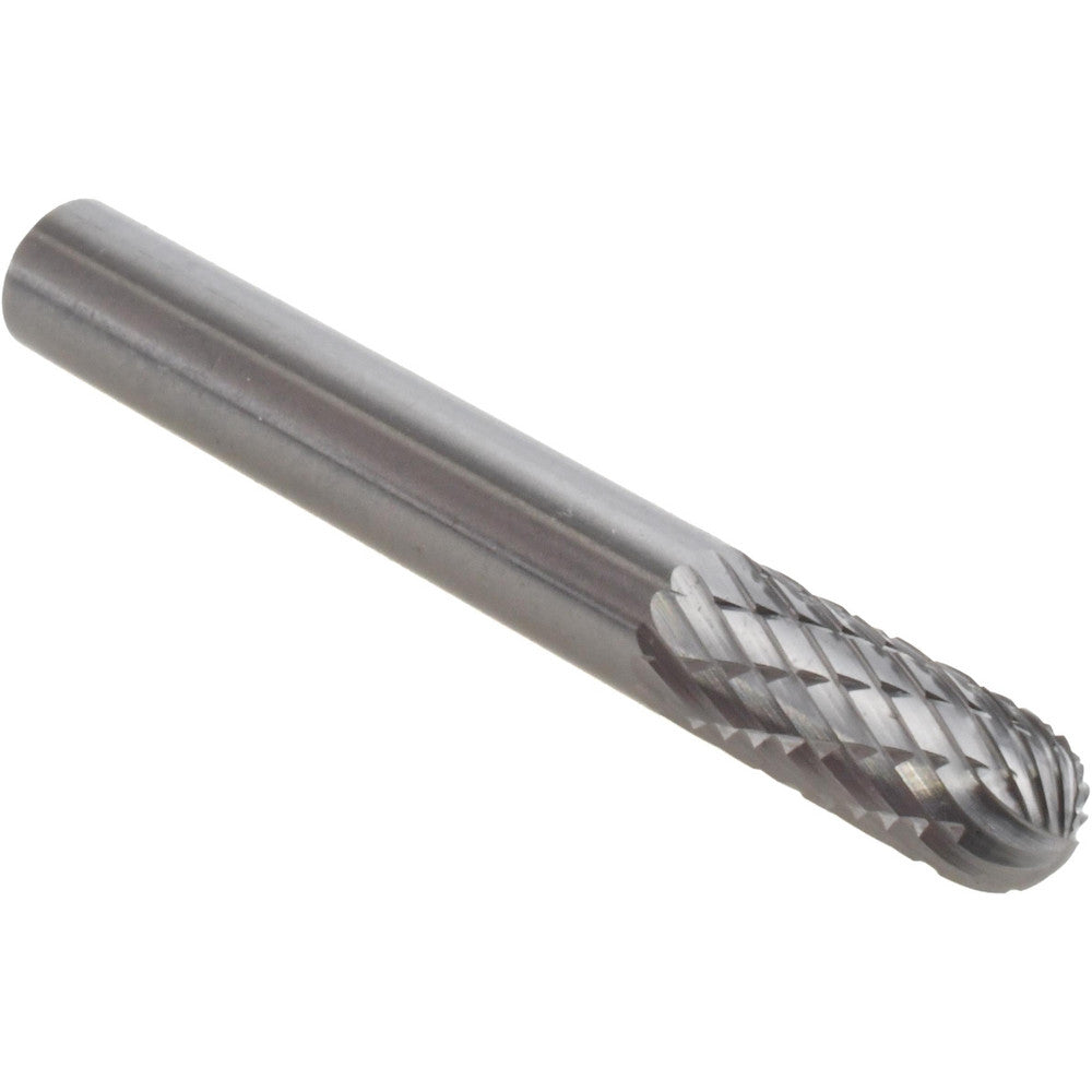 Mastercut Tool Corp. SC-1DC-CCS2A Abrasive Burr SC-1DC-CCS2A, 1/4" Cut Dia, Cylinder With Radius End, Double Cut