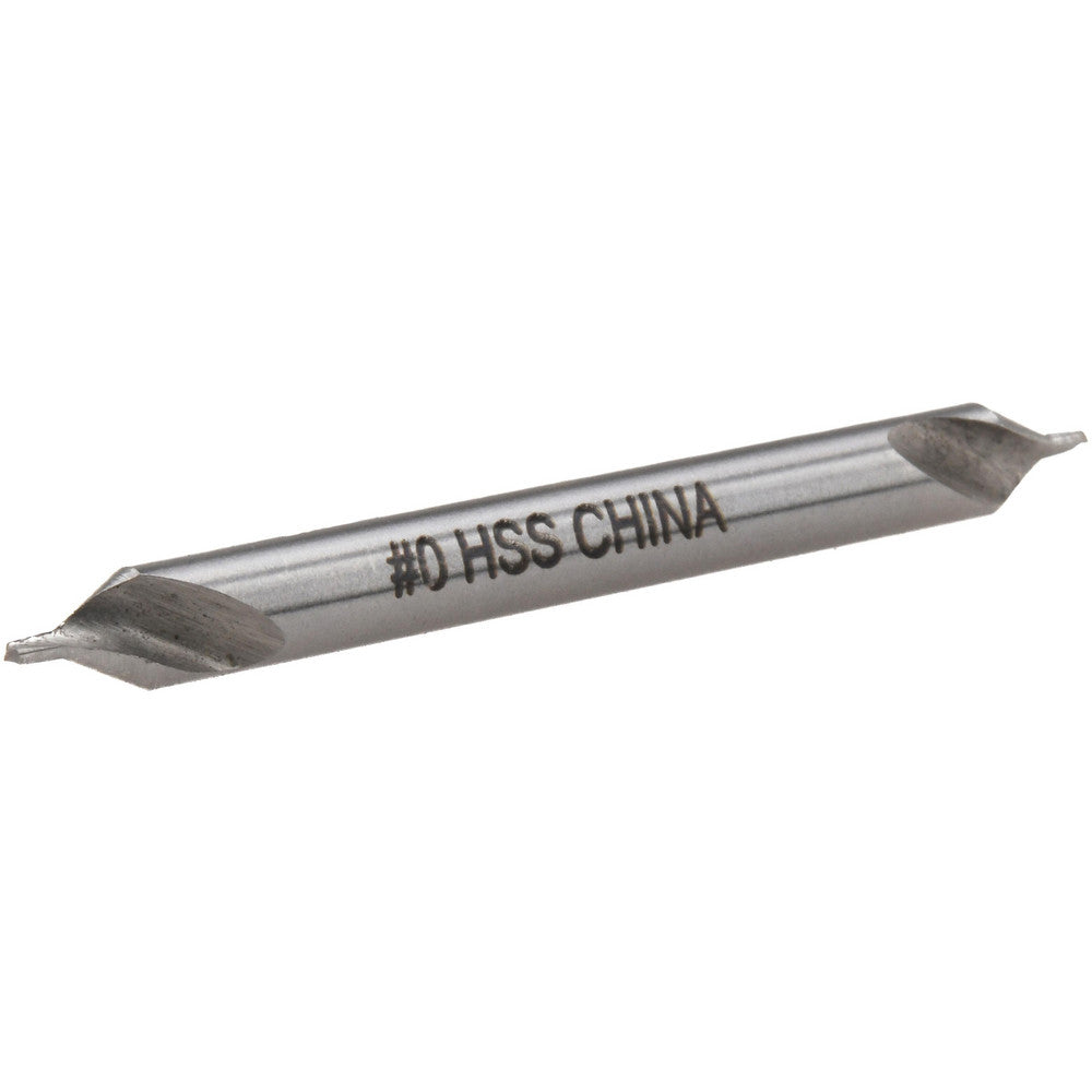 Value Collection KP10302 Combination Drill & Countersink #0, 1/8" Body Dia, 60 deg, High-Speed Steel