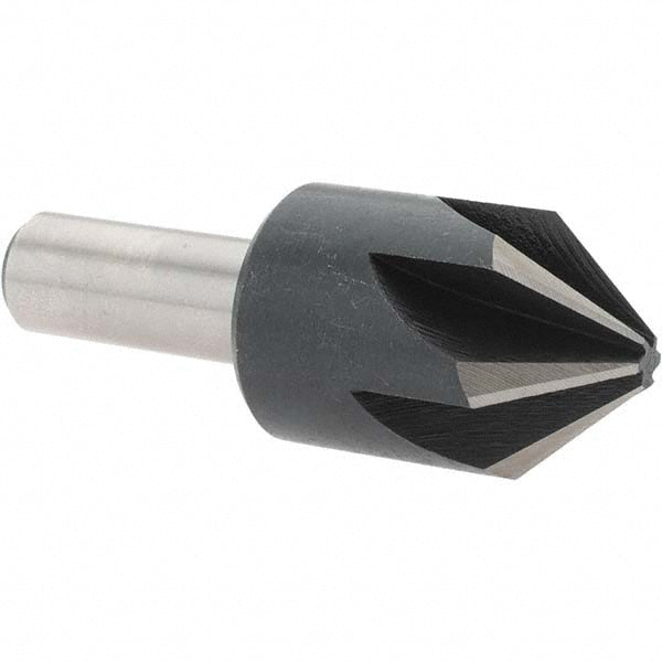 Value Collection 28632 Countersink 1" Head Dia, 82.00 deg Included Angle, 6 Flute, High-Speed Steel, Right Hand Cut