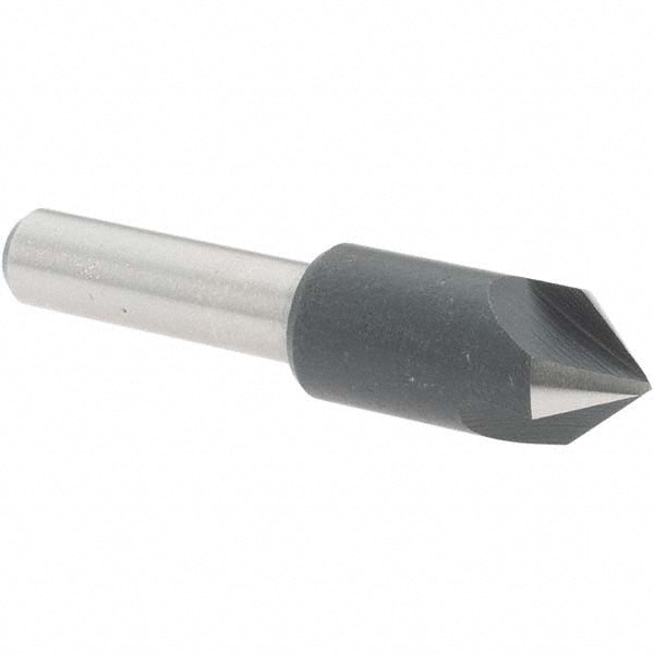 Value Collection 28616 Countersink 3/8" Head Dia, 82.00 deg Included Angle, 3 Flute, High-Speed Steel, Right Hand Cut