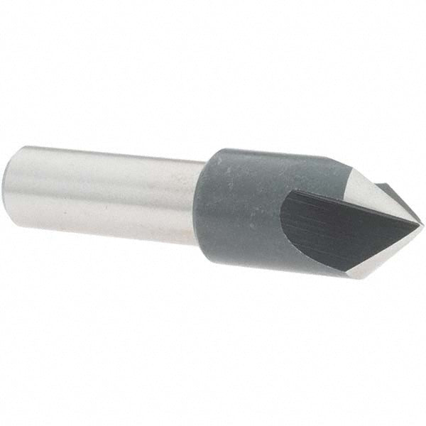 Value Collection 28617 Countersink 1/2" Head Dia, 82.00 deg Included Angle, 3 Flute, High-Speed Steel, Right Hand Cut