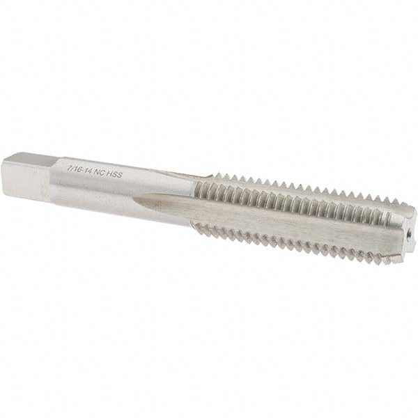 Import BDNA-22596 Hand STI Tap 7/16-14 UNC, H3, 4 Flutes, Plug Chamfer