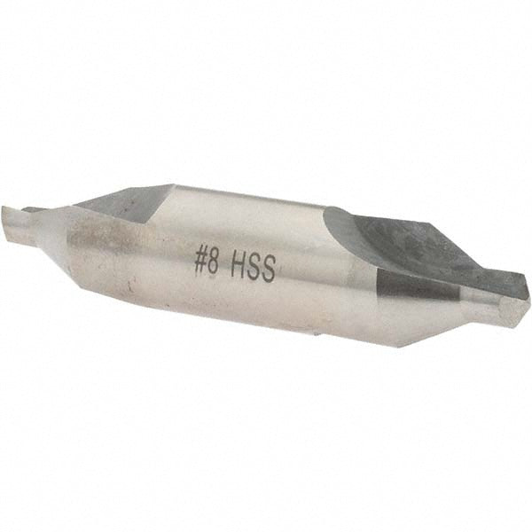 Value Collection -22269-8 Combo Drill & Countersink #8, 3/4" Body Dia, 60°, High Speed Steel