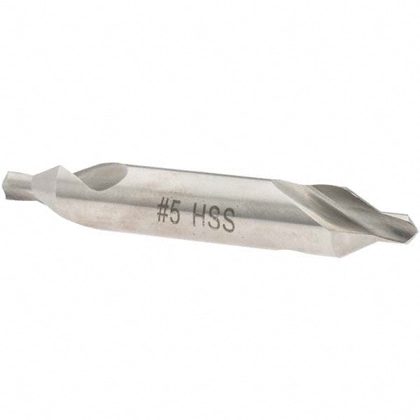 Value Collection -22269-5 Combination Drill & Countersink #5, 7/16" Body Dia, 60 deg, High-Speed Steel