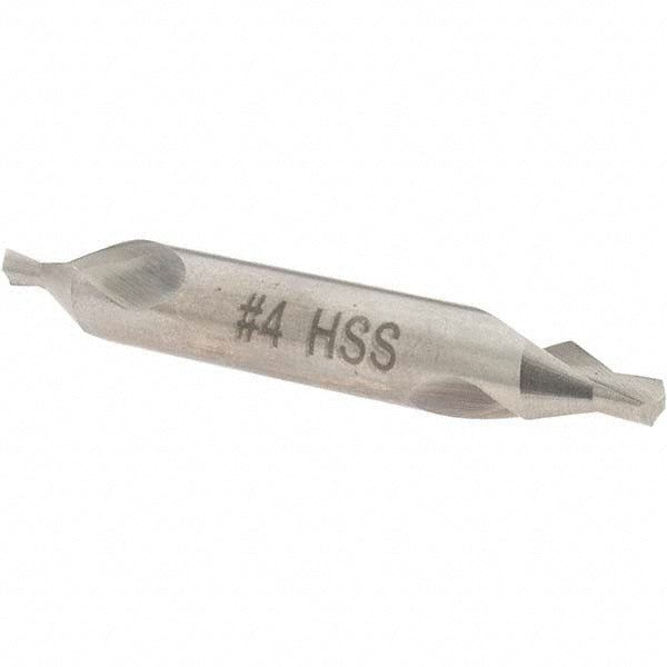 Value Collection -22269-4 Combo Drill & Countersink #4, 5/16" Body Dia, 60°, High Speed Steel